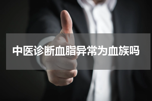 中医诊断血脂异常为血族吗