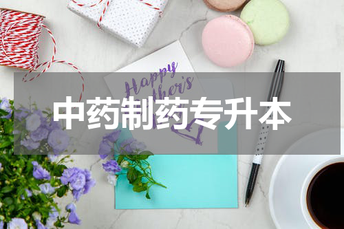 中药制药专升本