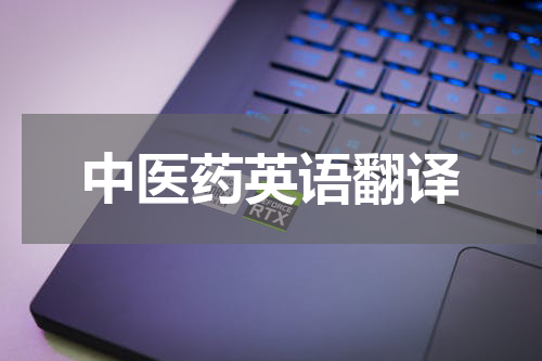 中医药英语翻译