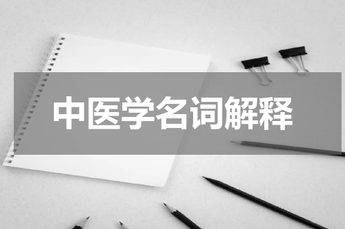 中医学名词解释