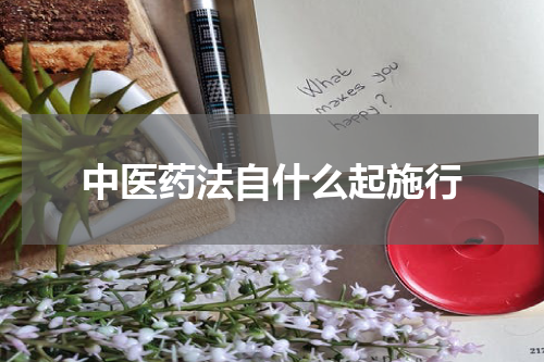 中医药法自什么起施行