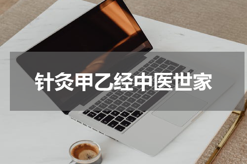 针灸甲乙经中医世家