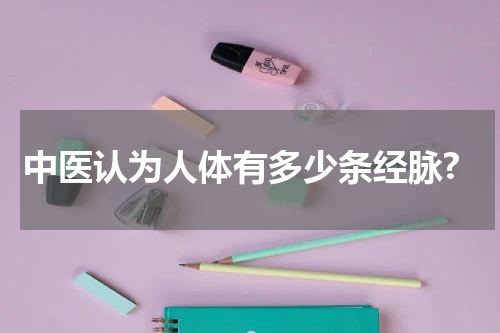 中医认为人体有多少条经脉?