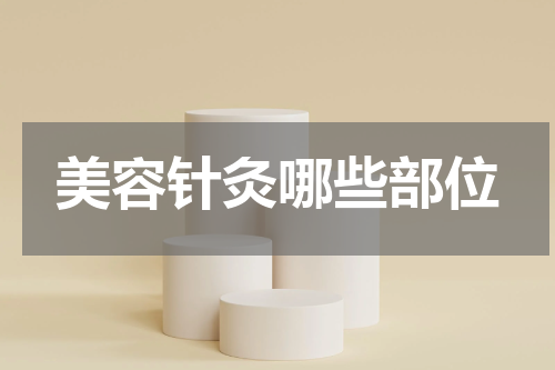 美容针灸哪些部位