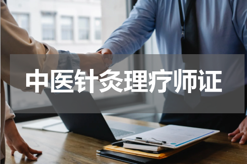 中医针灸理疗师证