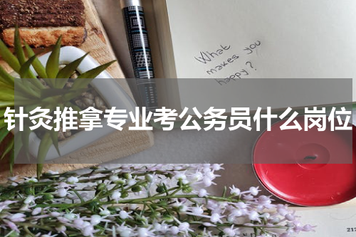 针灸推拿专业考公务员什么岗位
