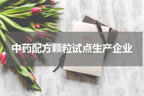 中药配方颗粒试点生产企业