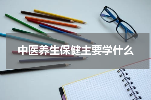 中医养生保健主要学什么
