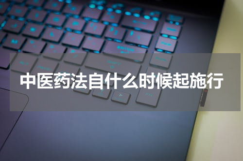 中医药法自什么时候起施行