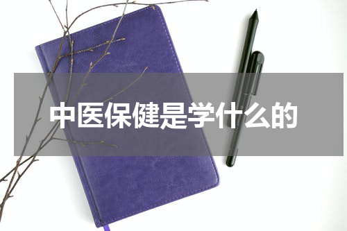 中医保健是学什么的