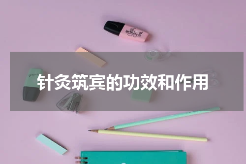 针灸筑宾的功效和作用
