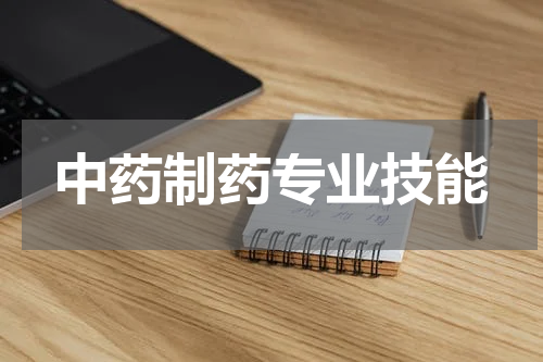 中药制药专业技能