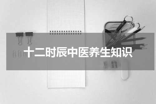 十二时辰中医养生知识