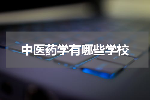 中医药学有哪些学校
