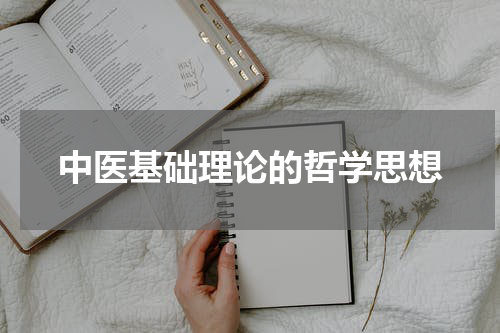 中医基础理论的哲学思想