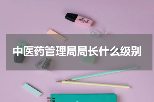 中医药管理局局长什么级别