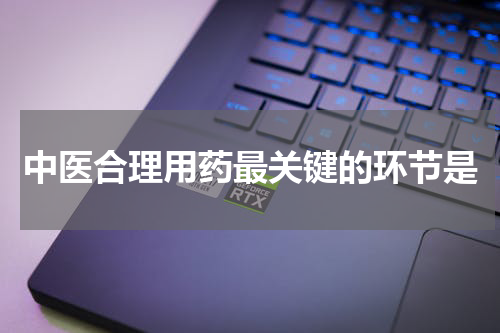 中医合理用药最关键的环节是