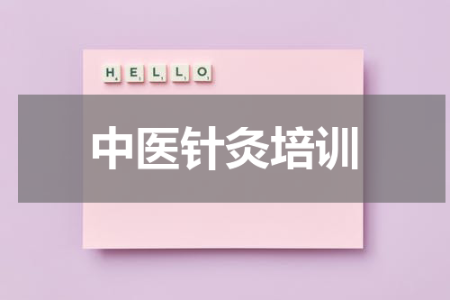 中医针灸培训