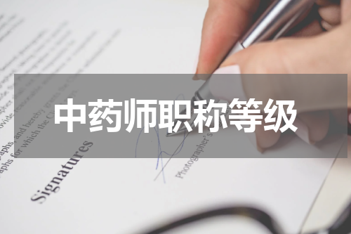 中药师职称等级
