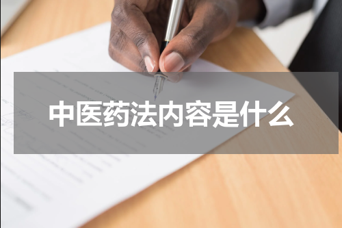 中医药法内容是什么