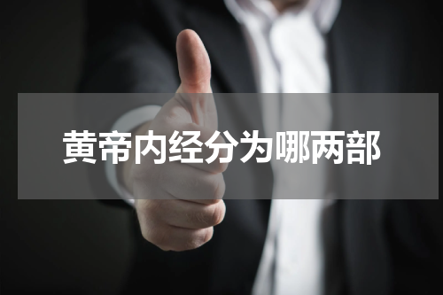 黄帝内经分为哪两部