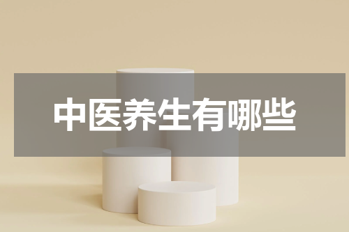 中医养生有哪些