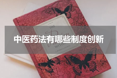 中医药法有哪些制度创新
