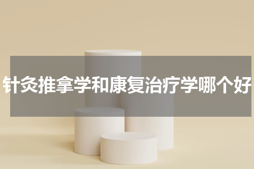 针灸推拿学和康复治疗学哪个好