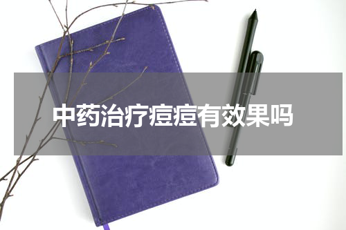中药治疗痘痘有效果吗