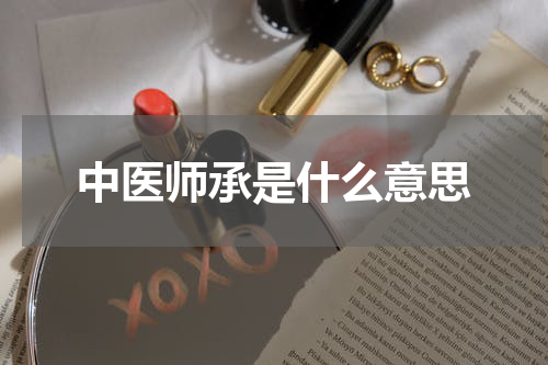中医师承是什么意思