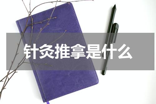 针灸推拿是什么
