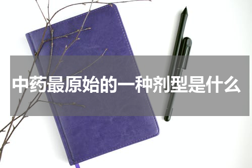 中药最原始的一种剂型是什么