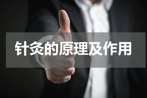 针灸的原理及作用