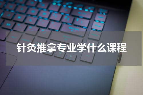 针灸推拿专业学什么课程