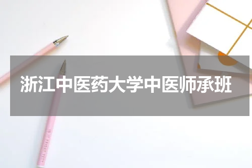 浙江中医药大学中医师承班