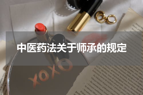 中医药法关于师承的规定