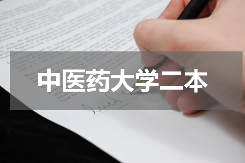 中医药大学二本