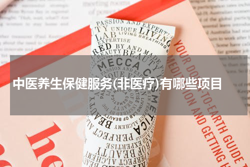中医养生保健服务(非医疗)有哪些项目