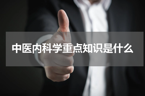 中医内科学重点知识是什么
