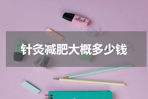 针灸减肥大概多少钱