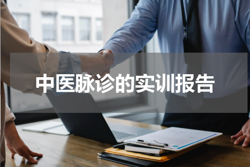中医脉诊的实训报告