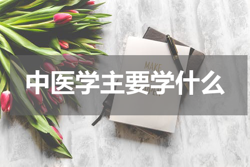 中医学主要学什么