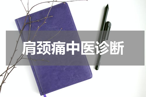 肩颈痛中医诊断