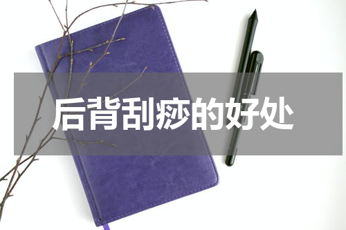 后背刮痧的好处