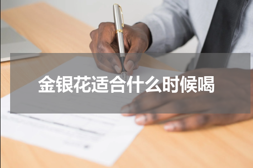 金银花适合什么时候喝