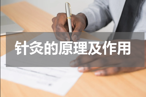 针灸的原理及作用
