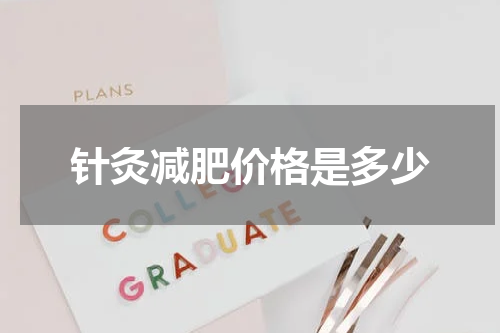 针灸减肥价格是多少