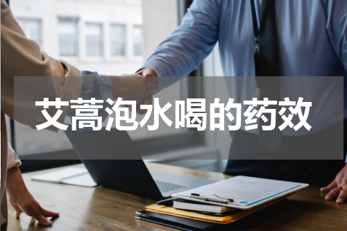 艾蒿泡水喝的药效