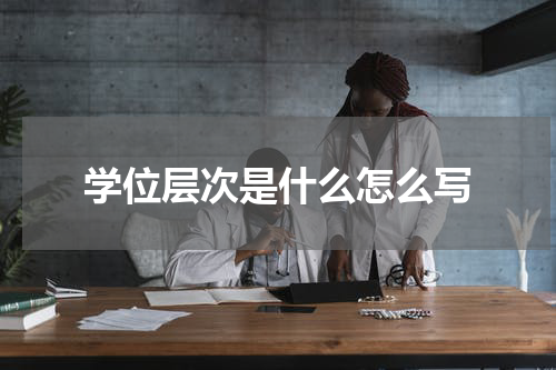 学位层次是什么怎么写