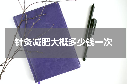 针灸减肥大概多少钱一次